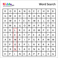 Word Search Worksheet Generator