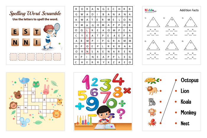 Worksheet Generator - kiddoworksheets