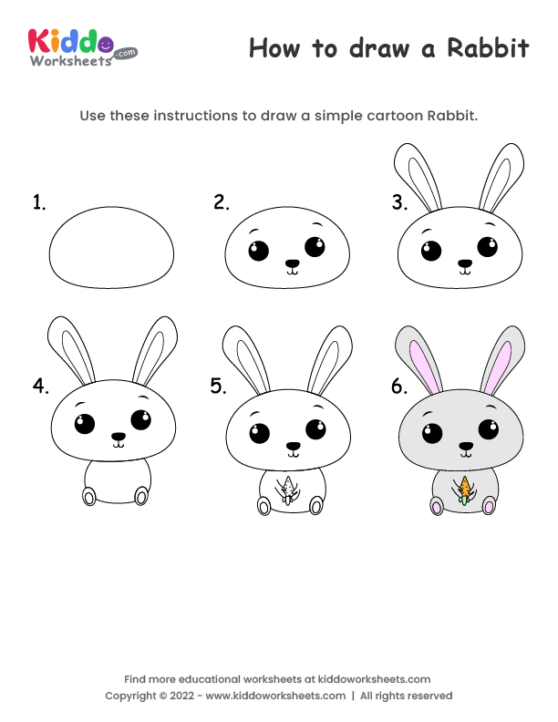 How to Draw a Rabbit - Easy Drawing Art-saigonsouth.com.vn