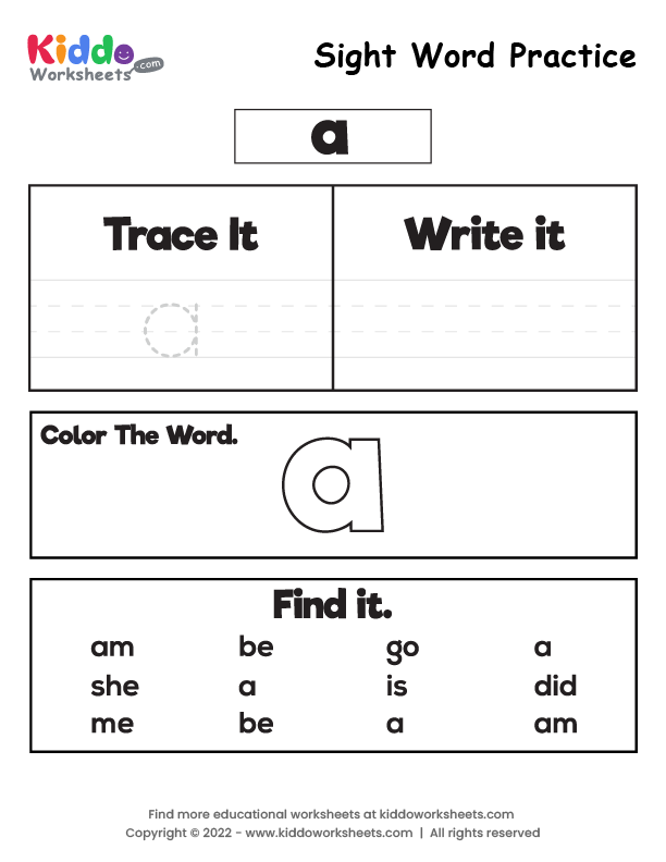free-printable-sight-word-practice-a-worksheet-kiddoworksheets