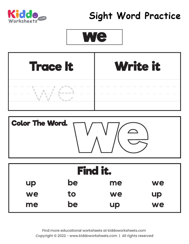free-printable-sight-word-practice-we-worksheet-kiddoworksheets