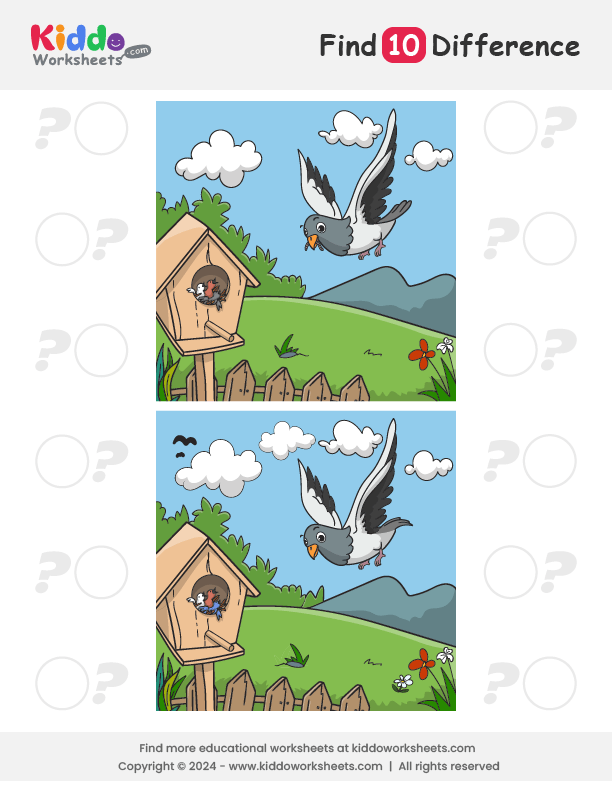 Free Printable Pigeon Spot The Difference Worksheet Kiddoworksheets Free Printable Pigeon Spot The Difference Worksheet Kiddoworksheets
