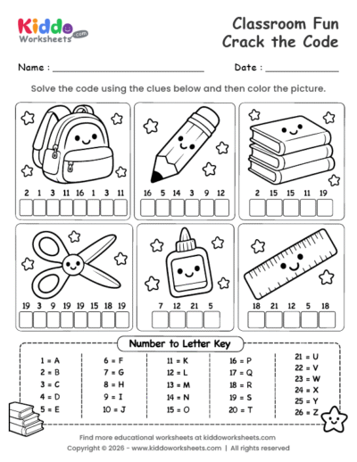 Classroom Fun Crack the Code