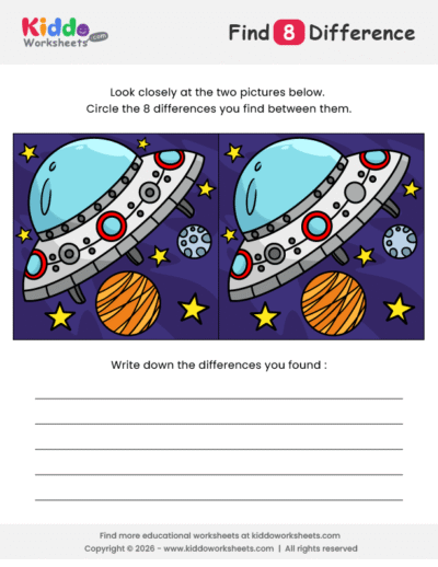 Spaceship Spot the Difference
