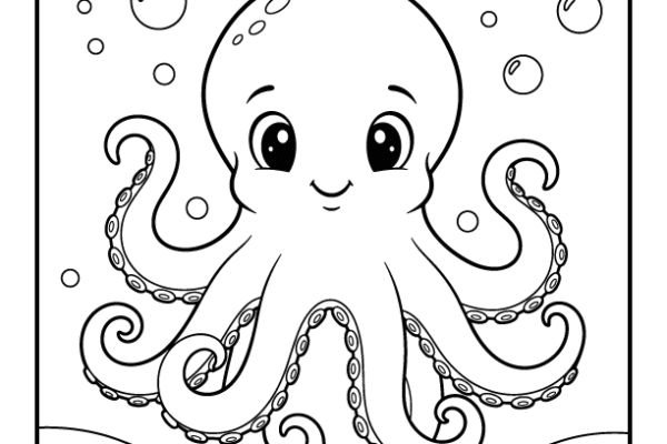 Octopus Coloring Sheets