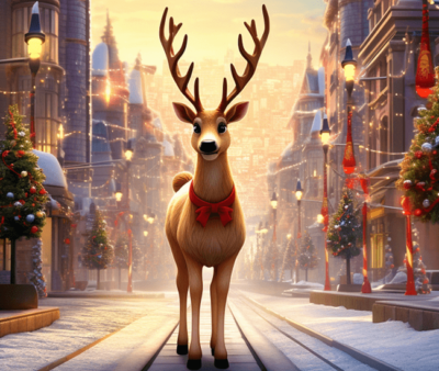 Reindeer Sliding Puzzle