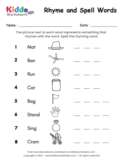 Rhyme and Spell Words