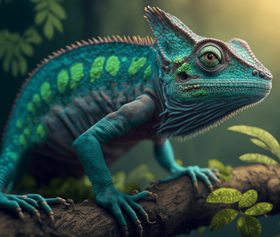 Chameleon Sliding Puzzle