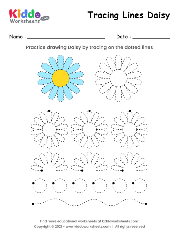 Tracing Lines Daisy