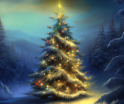 Christmas Tree Sliding Puzzle