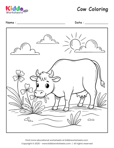 Cow Coloring Page
