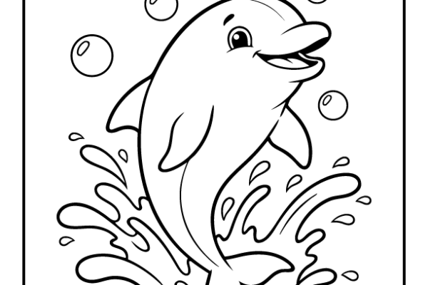 Dolphin Coloring Page