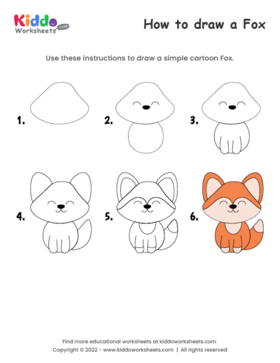 How to draw Fox