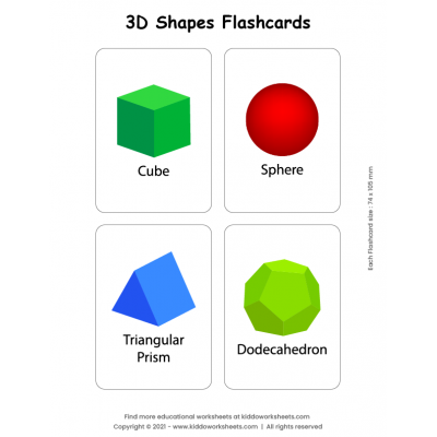 3D Shapes Flashcards