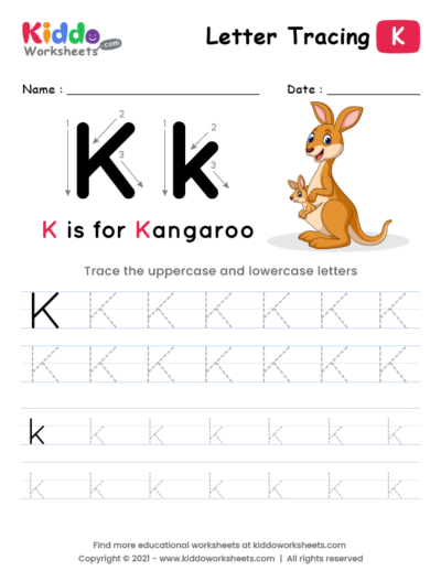 Tracing the Letter K
