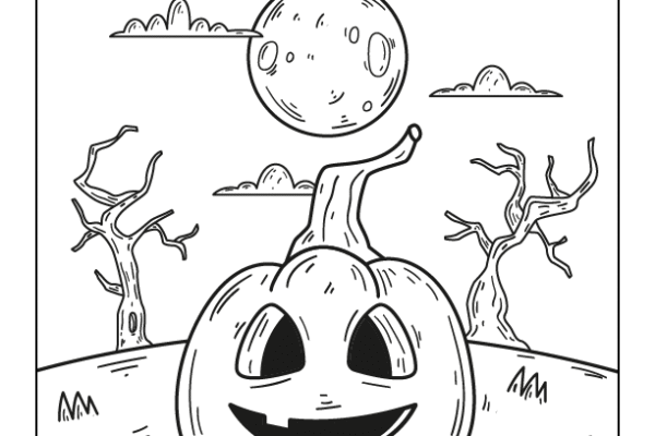 coloring page of Halloween