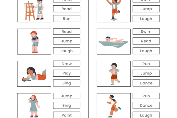 verbs in action worksheet​