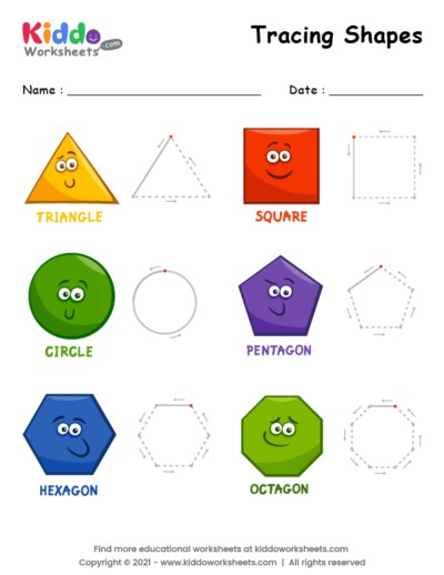Shape Tracing Worksheet