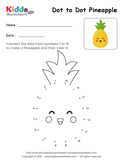 Dot to Dot Pineapple