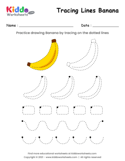 Tracing Lines Banana