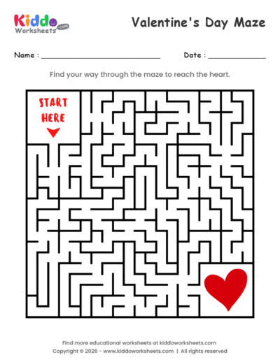 Valentines Day Maze
