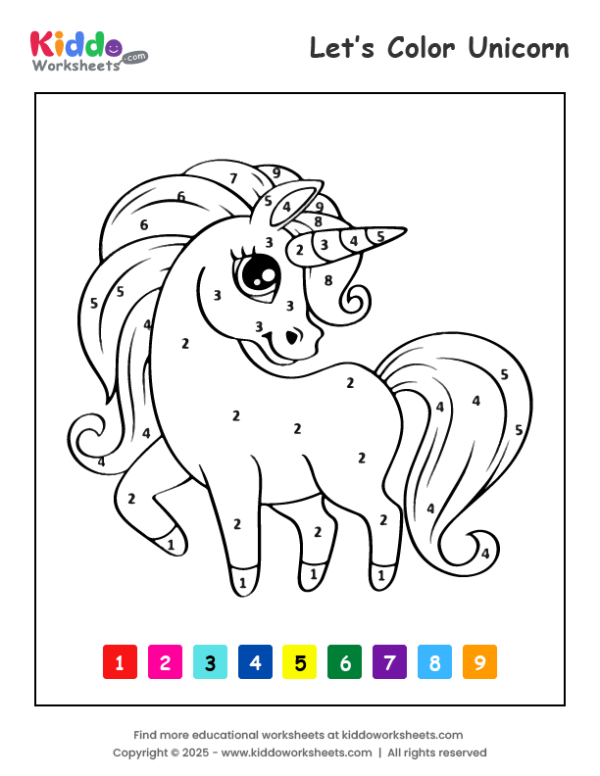 free-printable-color-by-number-unicorn-coloring-page for Unicorn Free Printable Colouring Pages Free Printable Color by Number Unicorn Coloring Page for Unicorn Free Printable Colouring Pages