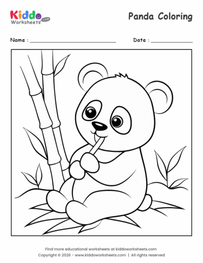 Panda Coloring Page