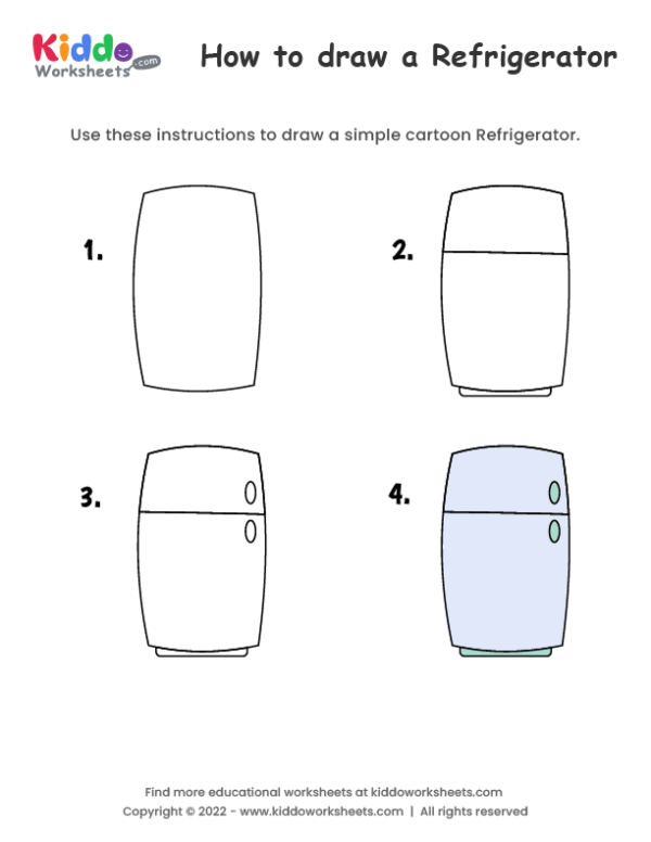 How to draw Refrigerator
