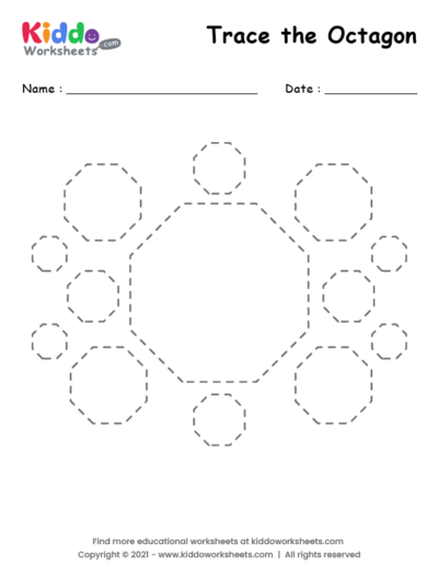 Tracing Shape Octagon
