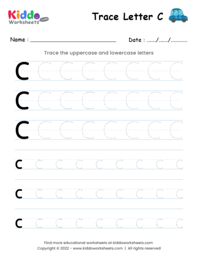 Tracing Letter C