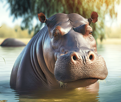 Hippopotamus Sliding Puzzle