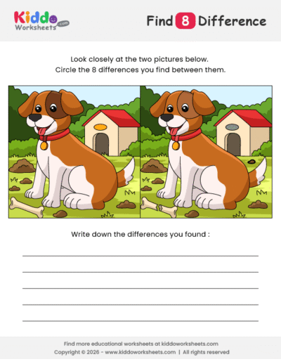Dog Spot the Difference
