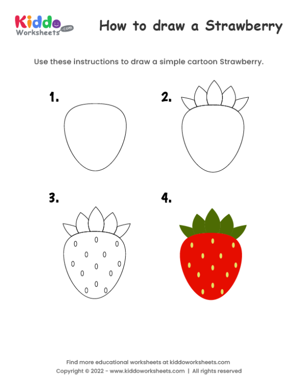 How to draw Strawberry