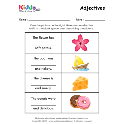 Adjectives Worksheet 1