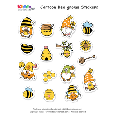 Bee gnome Stickers