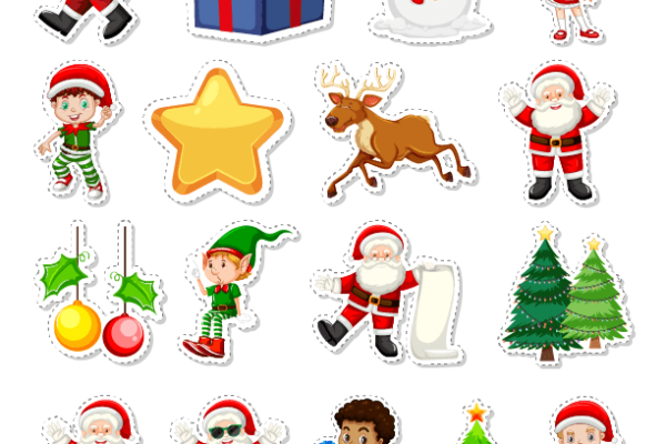 Cartoon Christmas Stickers