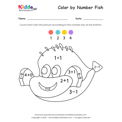 Color by Number Fish