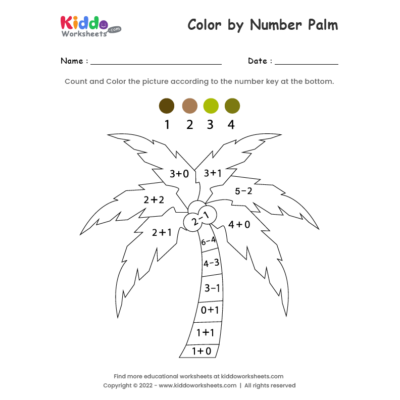 Color by Number Palm