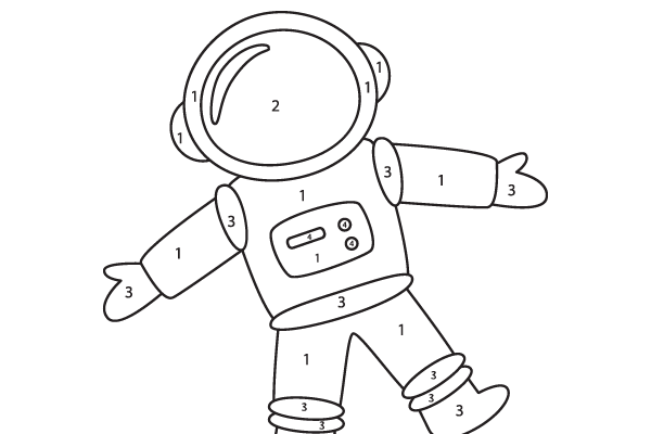 Color the Astronaut Worksheet