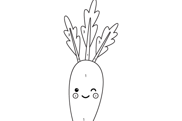 Color the Carrot Worksheet