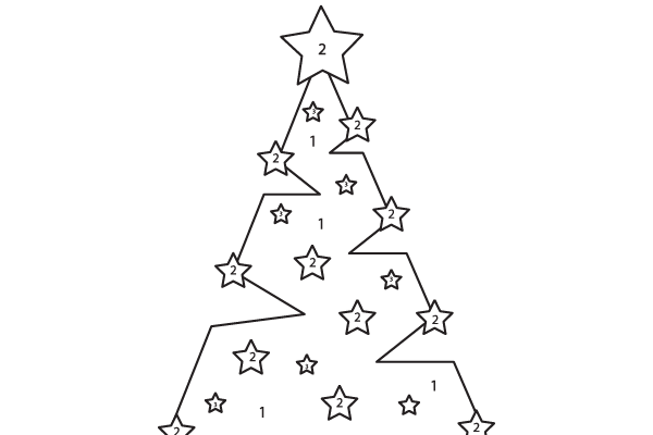 Color the Christmas Tree Worksheet