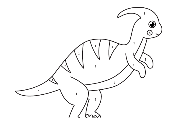 Color the Dinosaur Worksheet 1