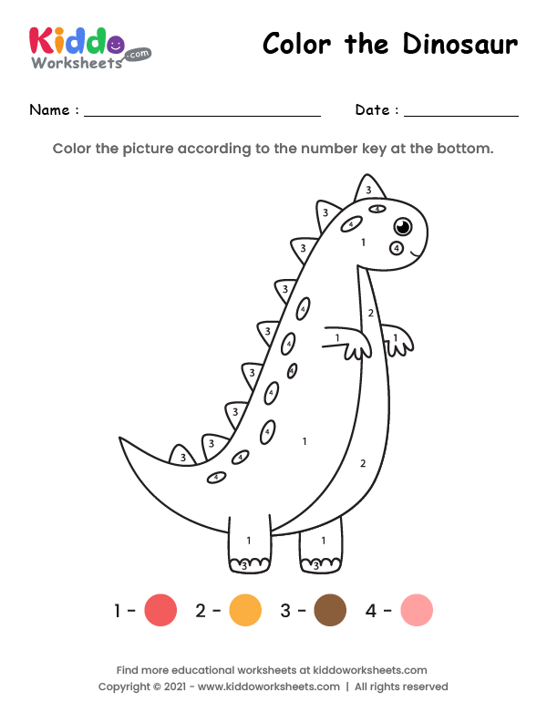 Color the Dinosaur 4