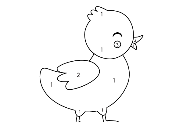 Color the Duck Worksheet