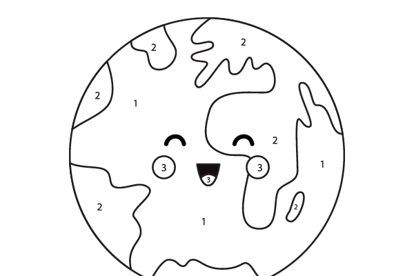 Color the Earth Worksheet