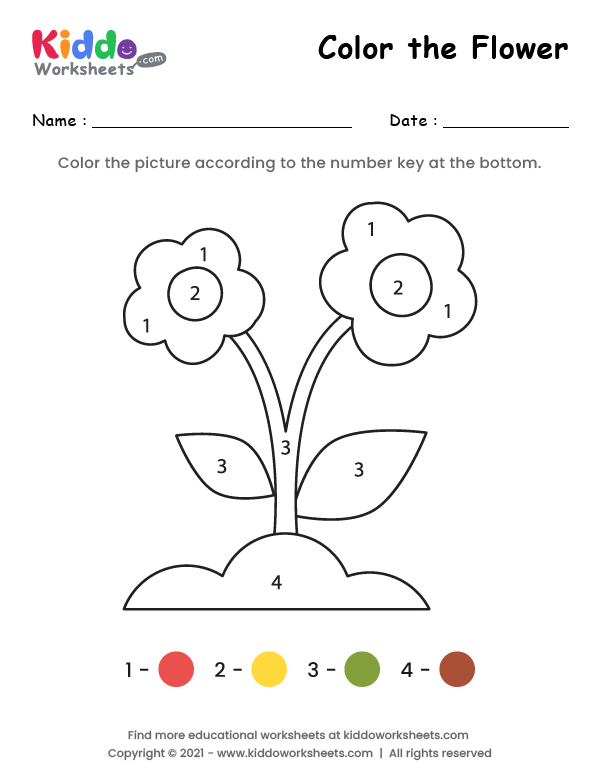 Color the Flower