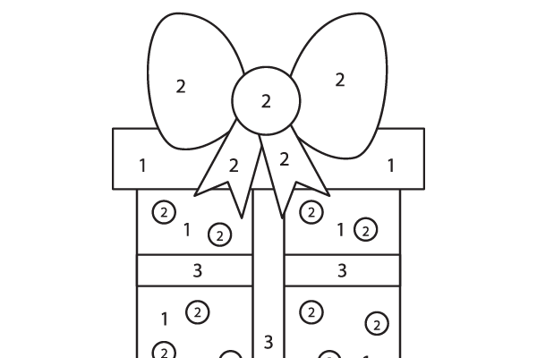 Color the Gift Box Worksheet