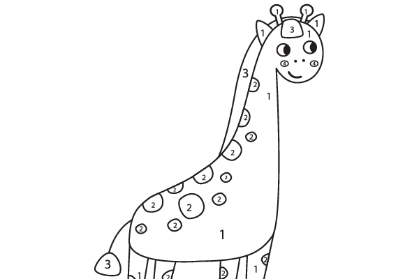 Color the Giraffe Worksheet