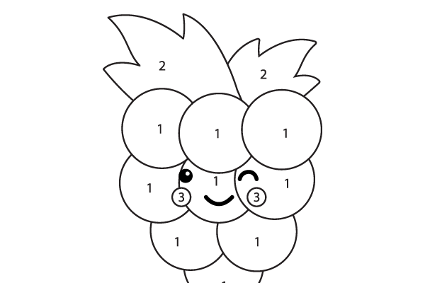 Color the Grapes Worksheet