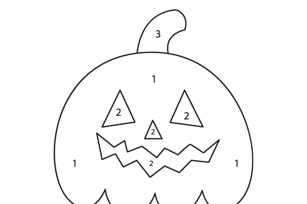 Color the Halloween Worksheet